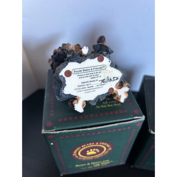 Boyds Bears & Friends Figurines Set X 2: Abigail & Head Bean Houncil Collectible - Picture 16 of 16